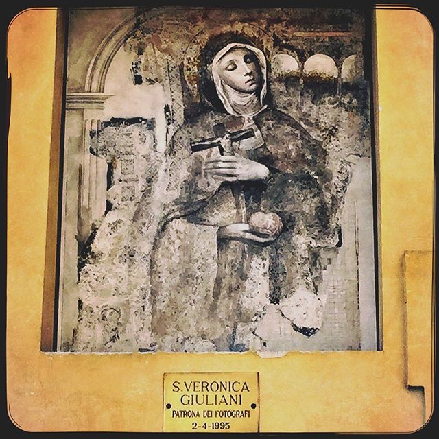 Still in Italy. Found the patron saint of photographers in the astonishing hill top village of Spello. See caption below the image. # #Hipstamatic #JackLondon #Love81 #spello #italyphotography #patronsaint #fotography #curioussoulphotoschool #suzanne