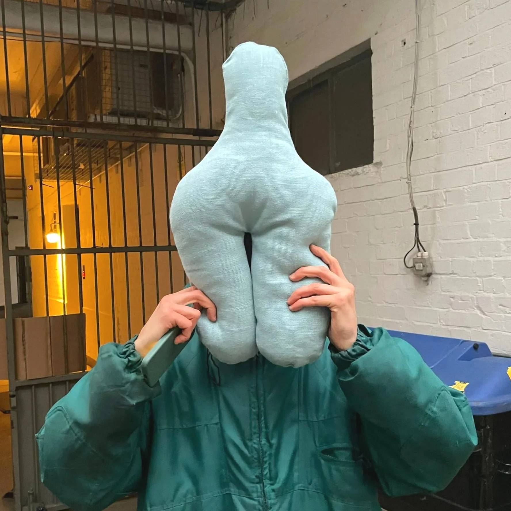 y-shaped soft sculpture