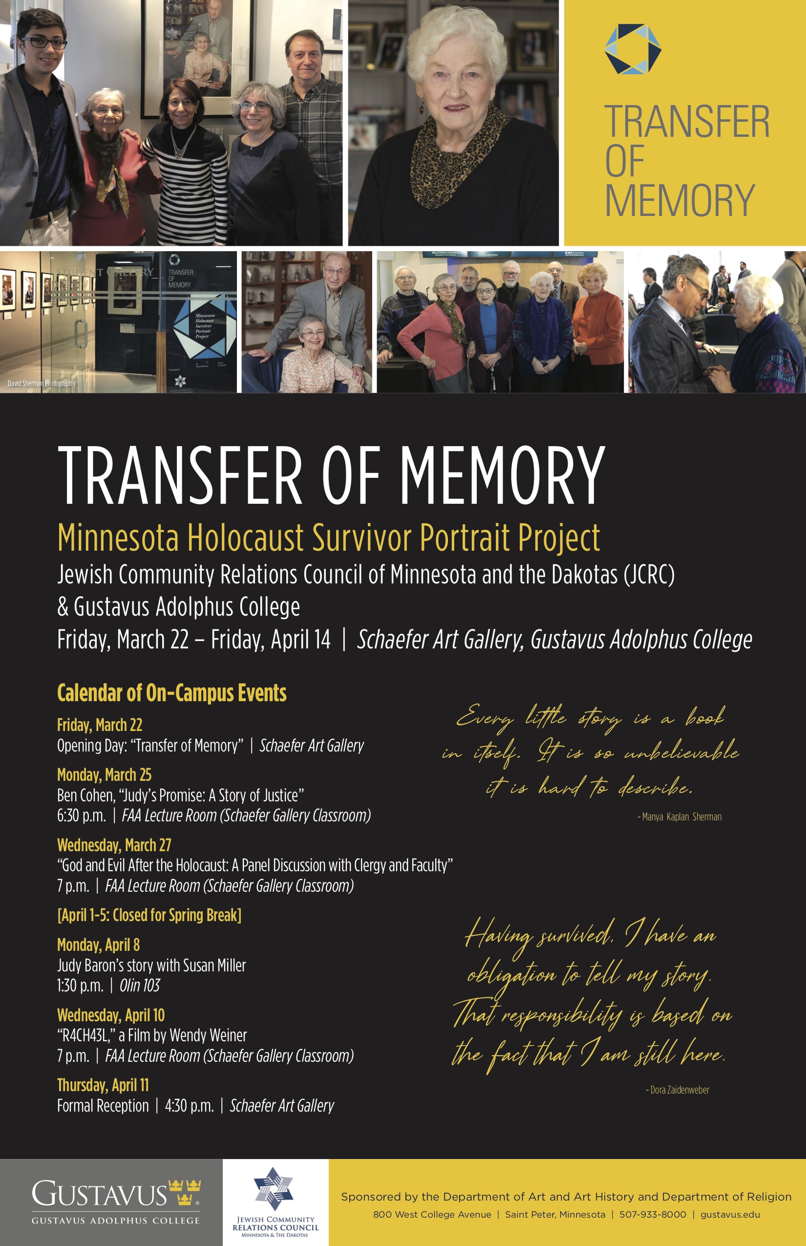 "Transfer of Memory" Events Poster
