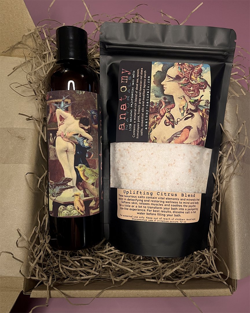 all natural, non-toxic skincare, bath and body gift set