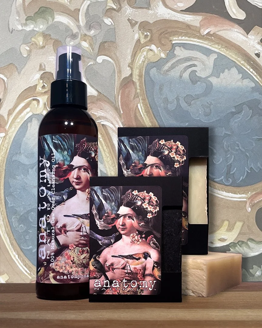 Looking Glass Radiant Skin Bundle with oil cleanser and choice of charcoal or shea butter soap