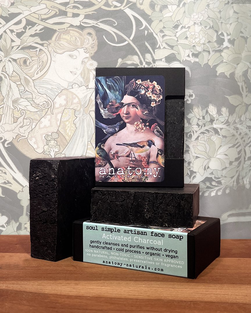 all natural skincare activated charcoal face soap