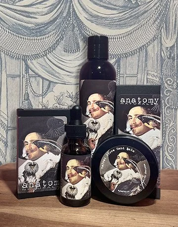 Men's grooming gift set - all natural body oil, beard oil, hand balm and bar soap