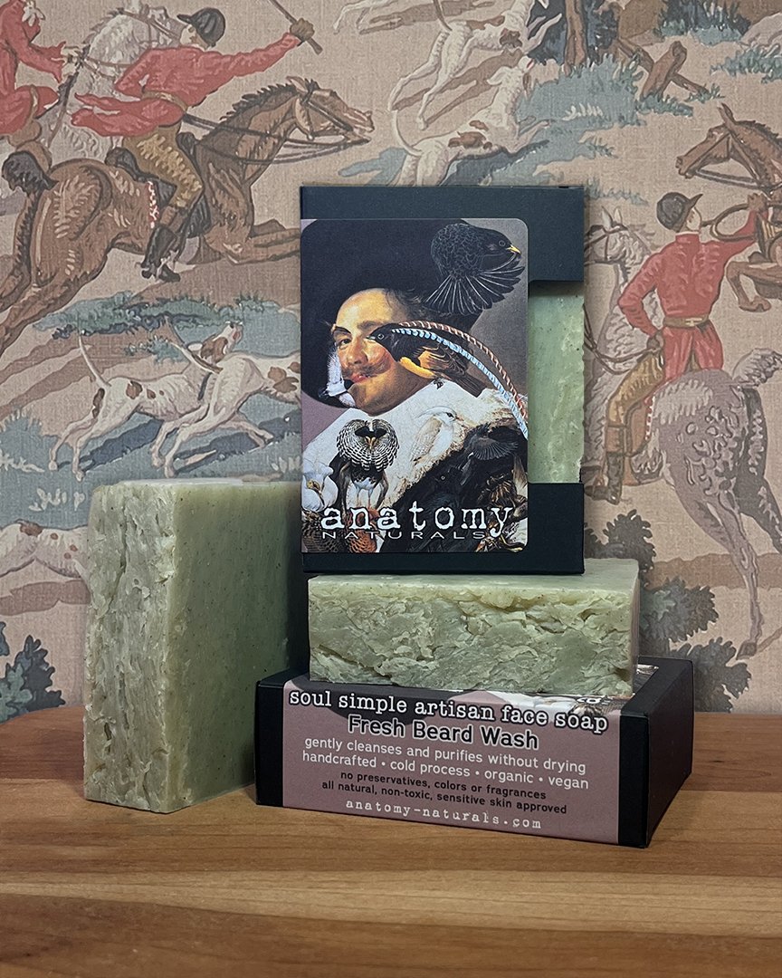 All natural beard wash, non-toxic face soap for men