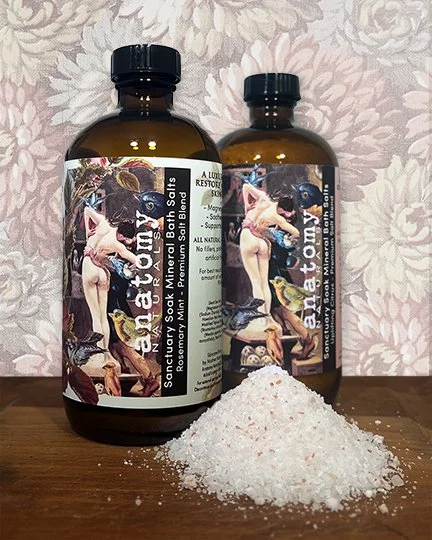 sanctuary soak mineral bath salts in our bath and body skincare set