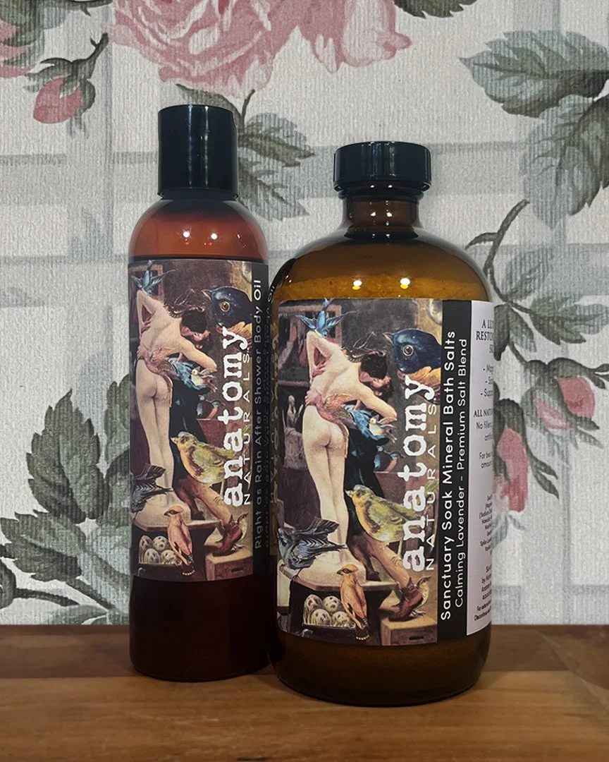 Bathing Beauty Gift Box with rich body moisturizer and Sanctuary Soak mineral bath salts – luxury natural skincare gift