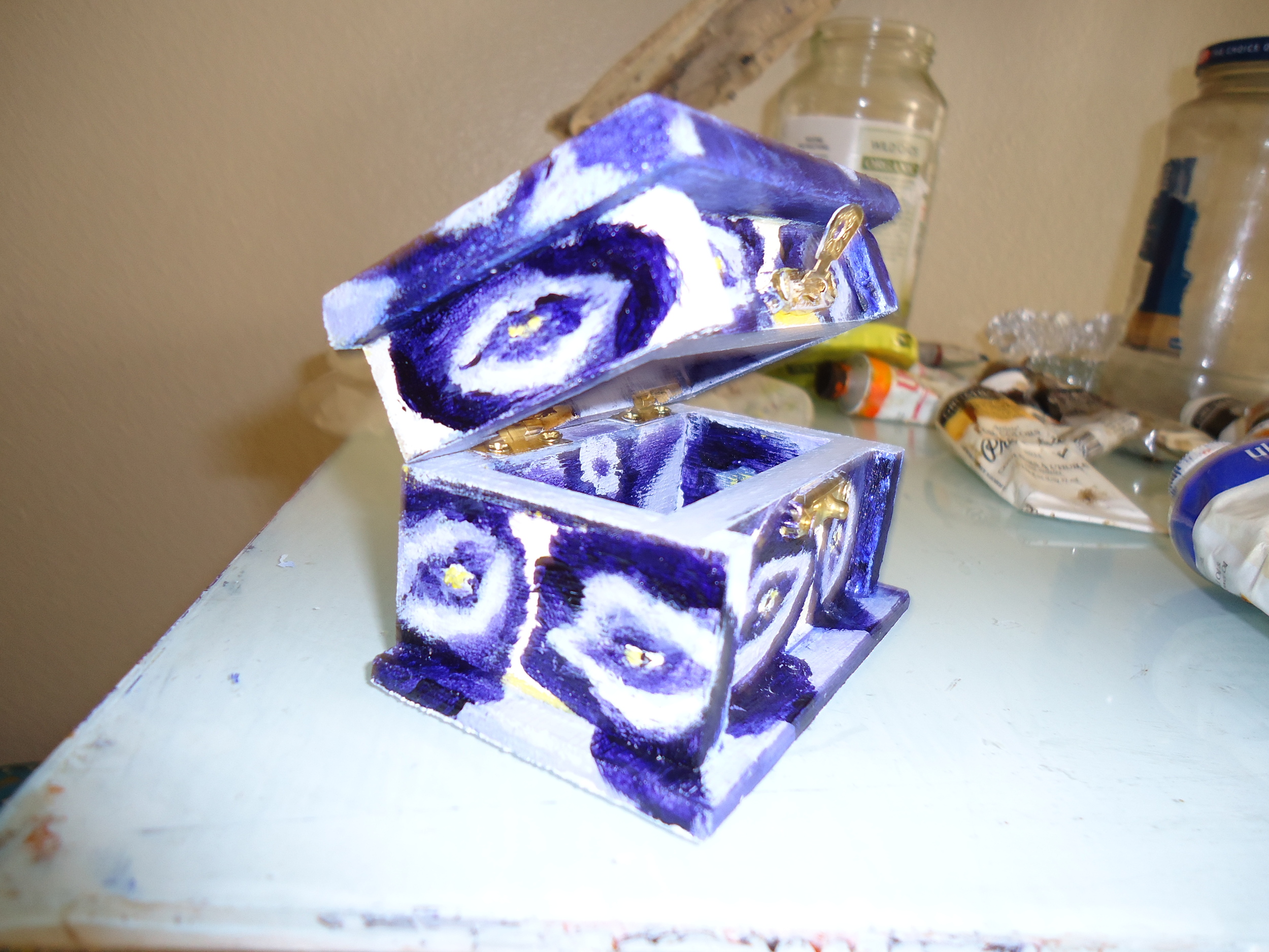    Painted Jewelry Box    3.25" x 1.75"    $25, shipping included   