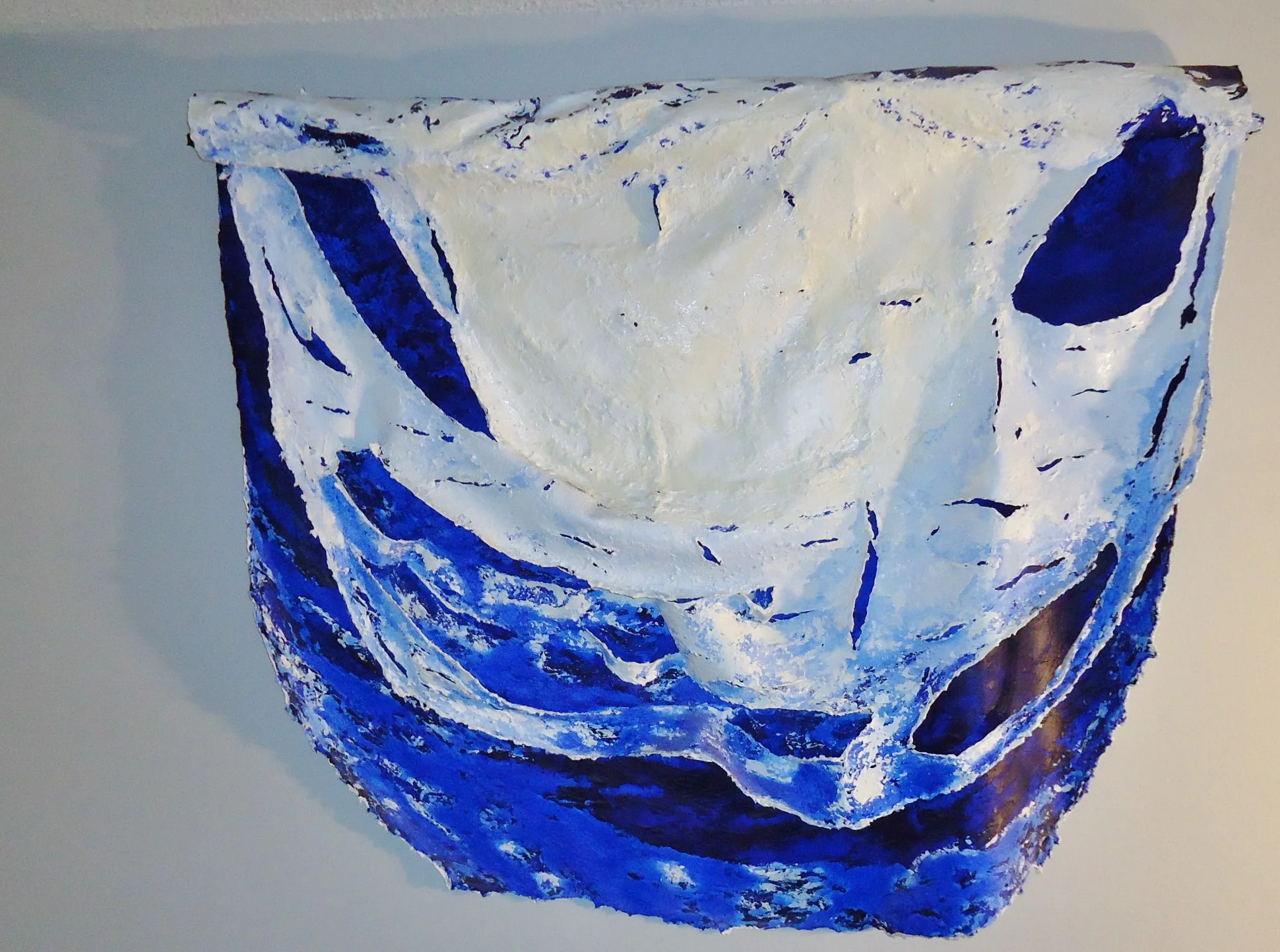 Heaven Only Knows 42” x 48”, acrylic paint, canvas, driftwood. Available for Purchase