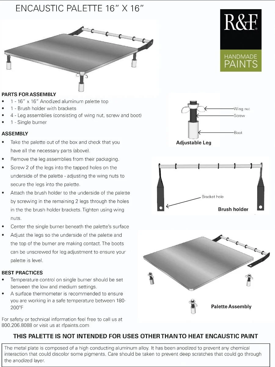 Encaustic Palette Setup & Temperature — R&F Handmade Paints