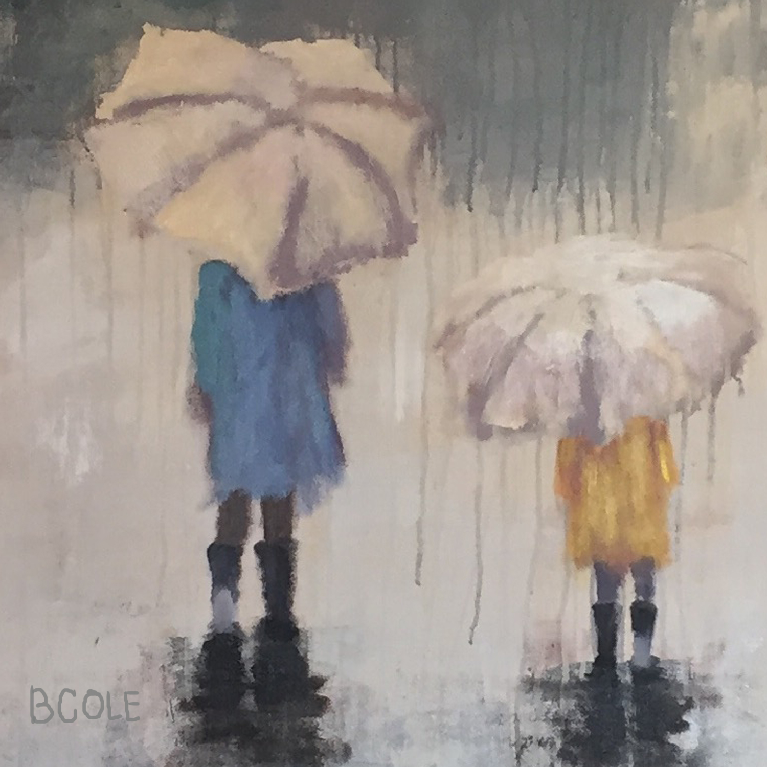 Crop of Rain Children - Commission © Beth Cole