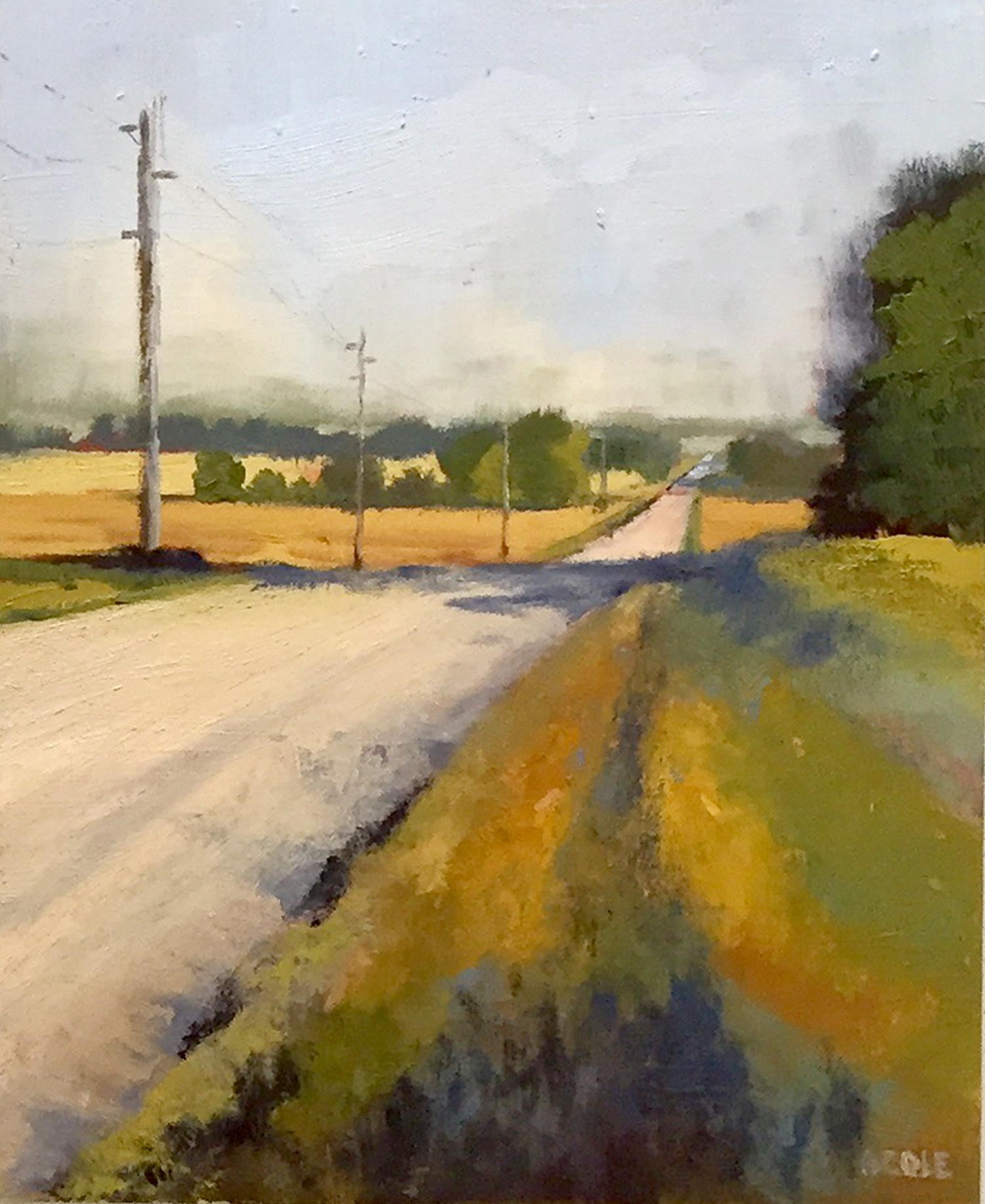Walking Road North - Oil - 8 x 10