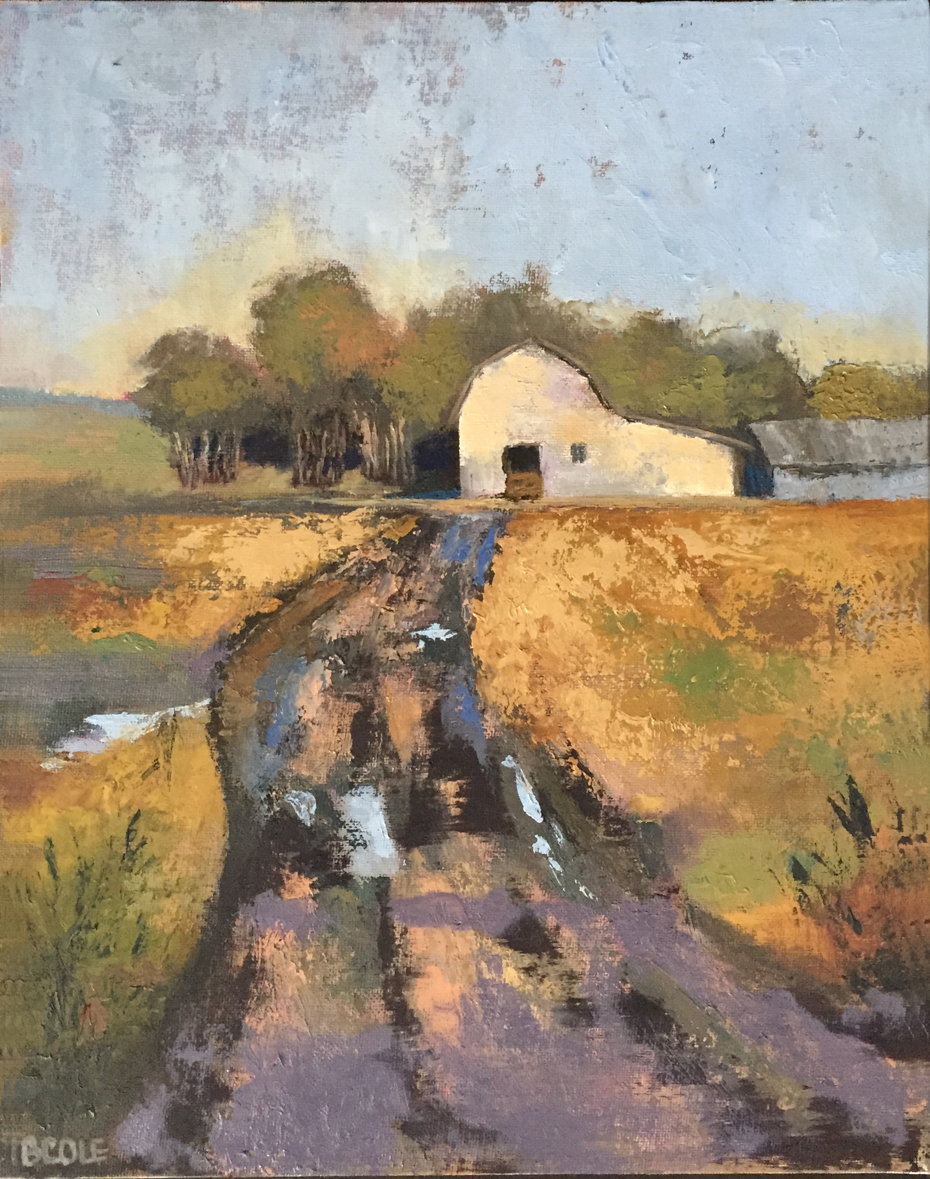 Rainy Place - Oil on Canvas - 11 x 14