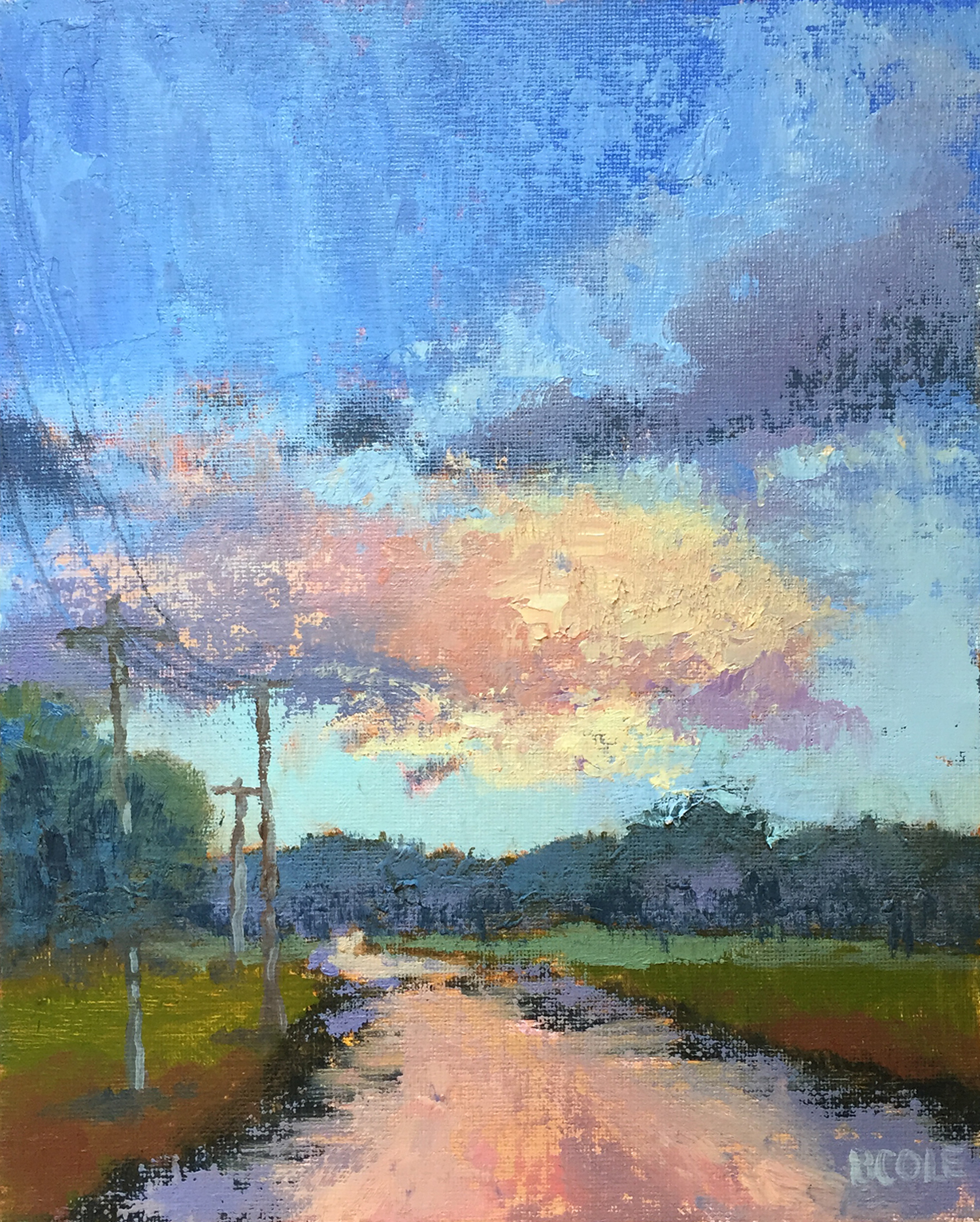 Rising © Beth Cole | Oil on Panel | 8 x 10