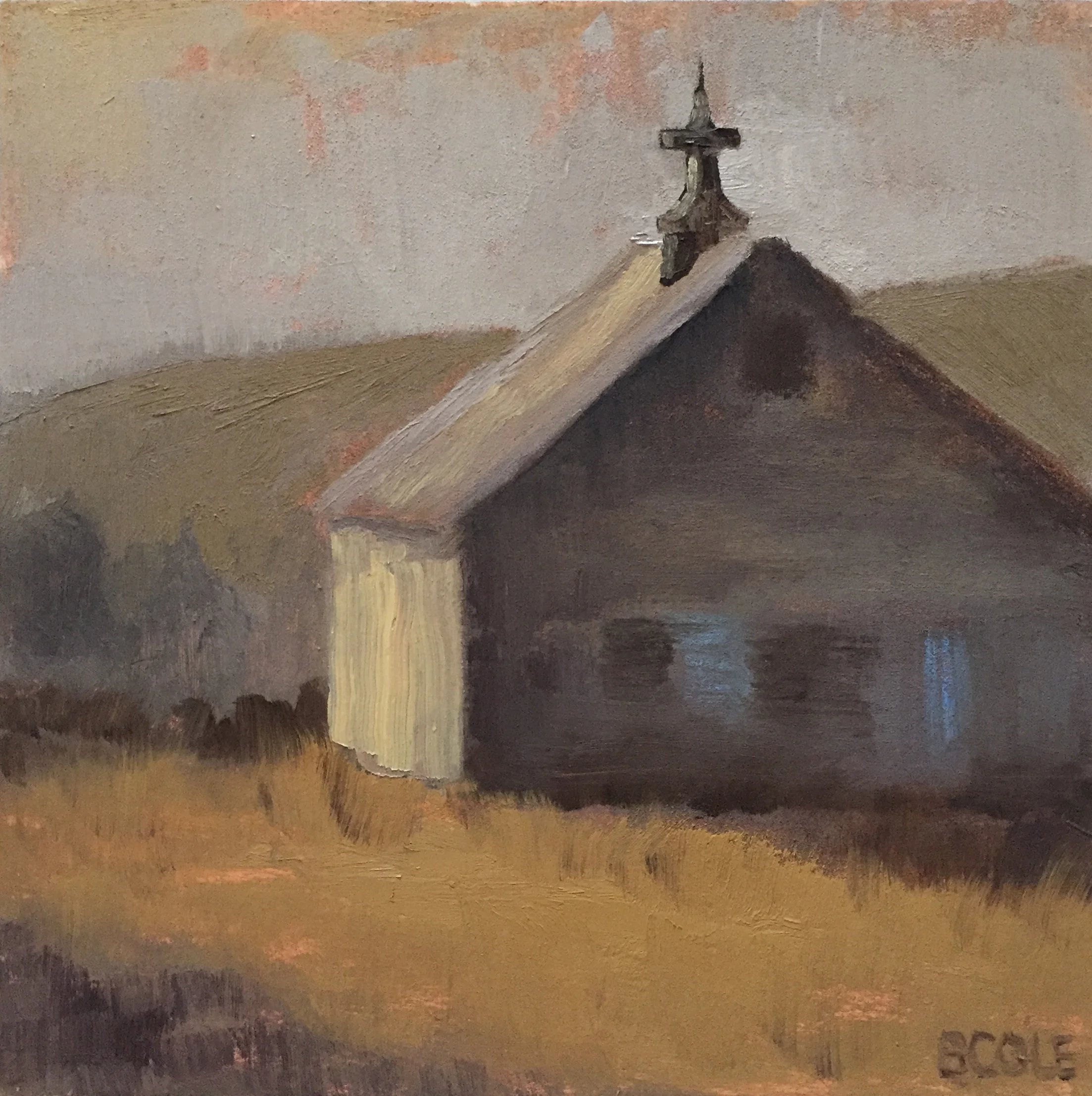 Barn No. 2 | © Beth Cole | 6 x 6 x 1.5 | Oil on Wood Panel