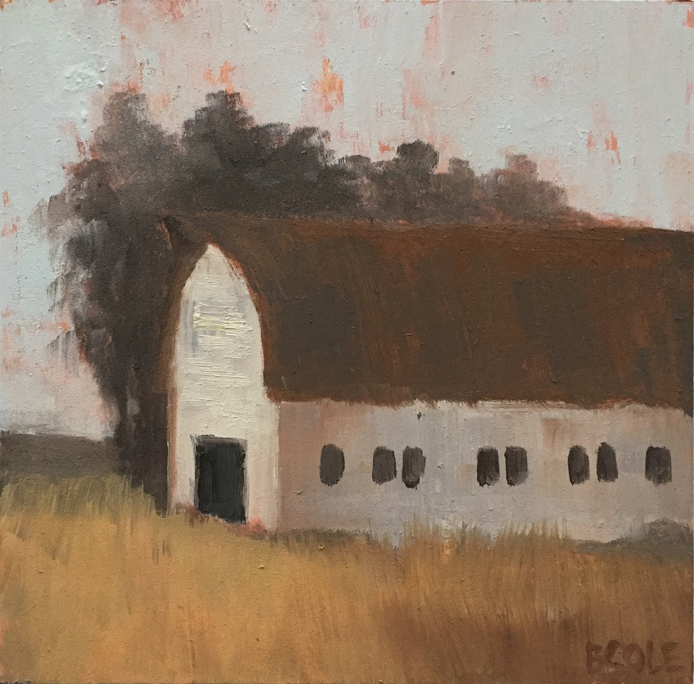 Barn No. 5 | © Beth Cole | 6 x 6 x 1.5 | Oil on Wood Panel