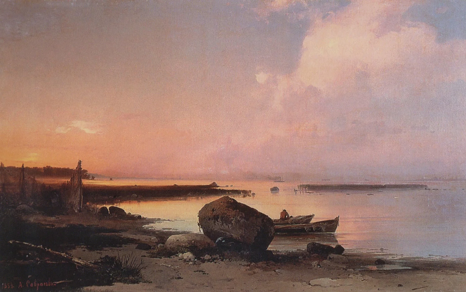 The Sea Shore in the Vicinity Oranienbaum by Alexei Savrasov