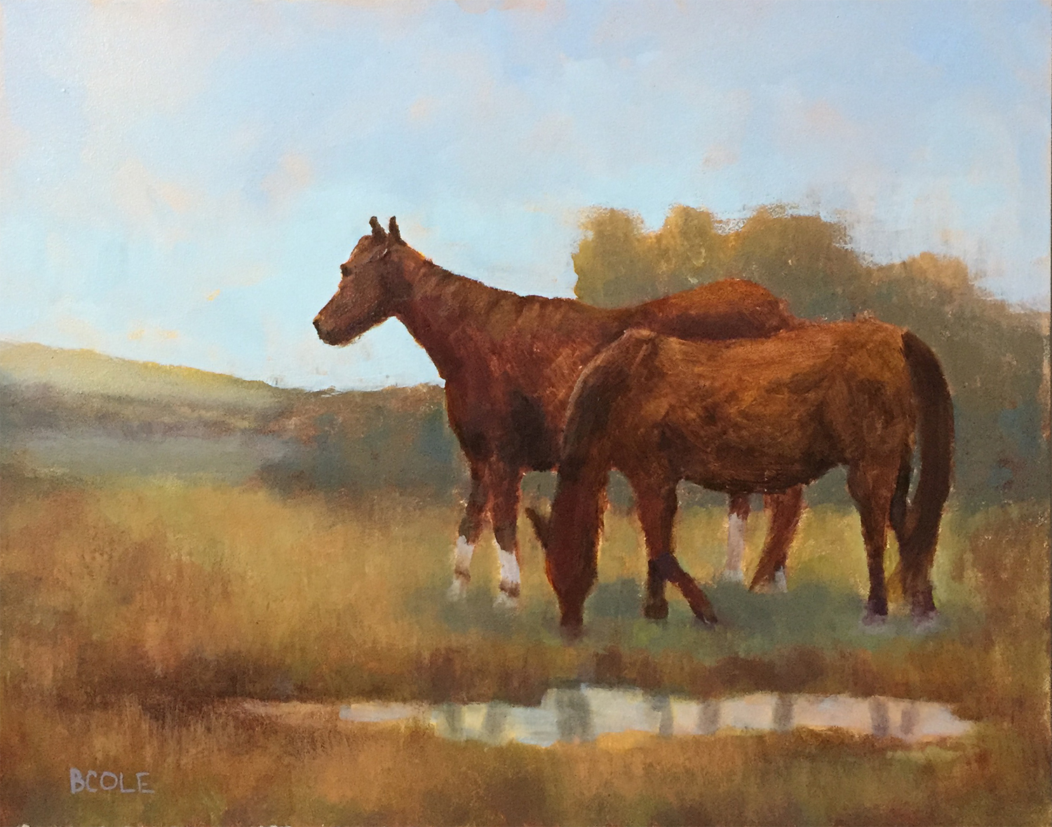 Fast Friends | Oil on Canvas | 11 x 14 | © Beth Cole