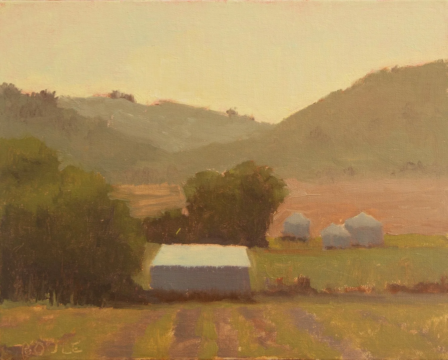 Morning Glow Plein Air Painting