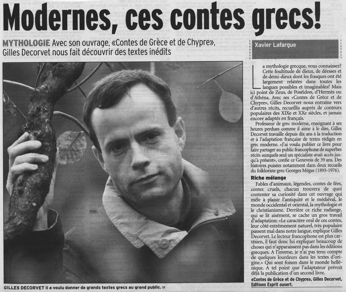 LE MATIN DIMANCHE / 27 JANVIER 2002 par Xavier Lafargue