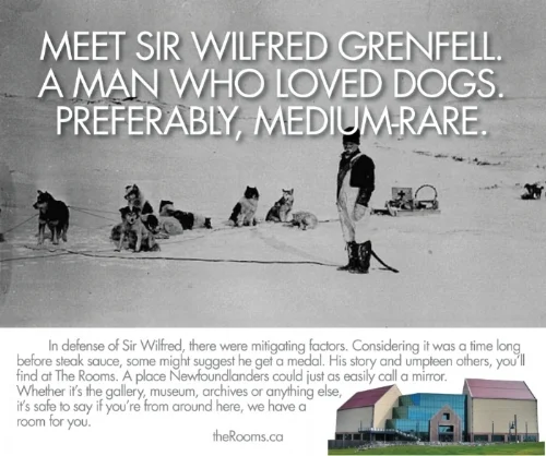 One of three ads for The Rooms, a historical museum in St. John's, Newfoundland.