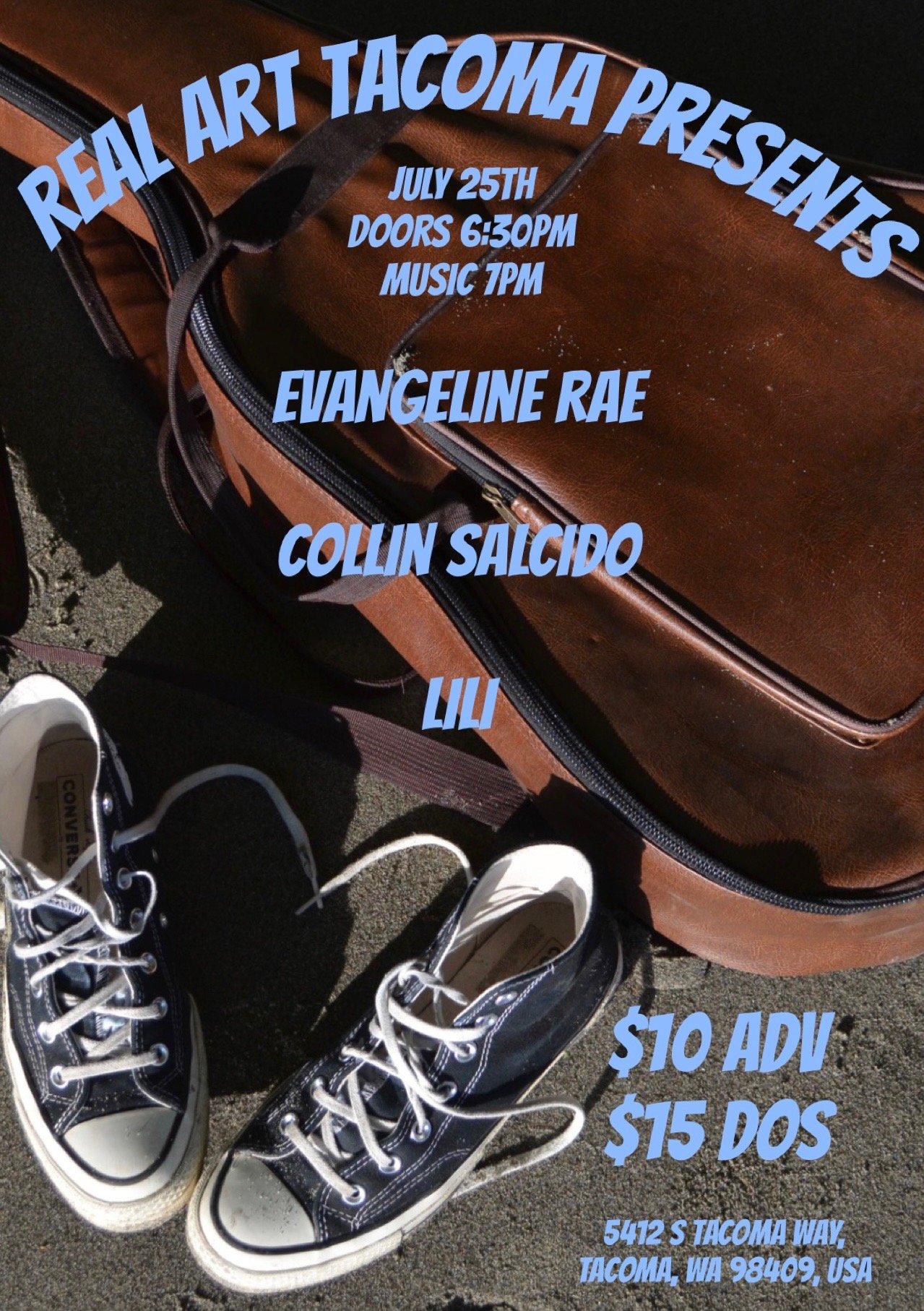 Real Art Tacoma Presents: Evangeline Rae's Album Release, Collin Salcido, Lili
