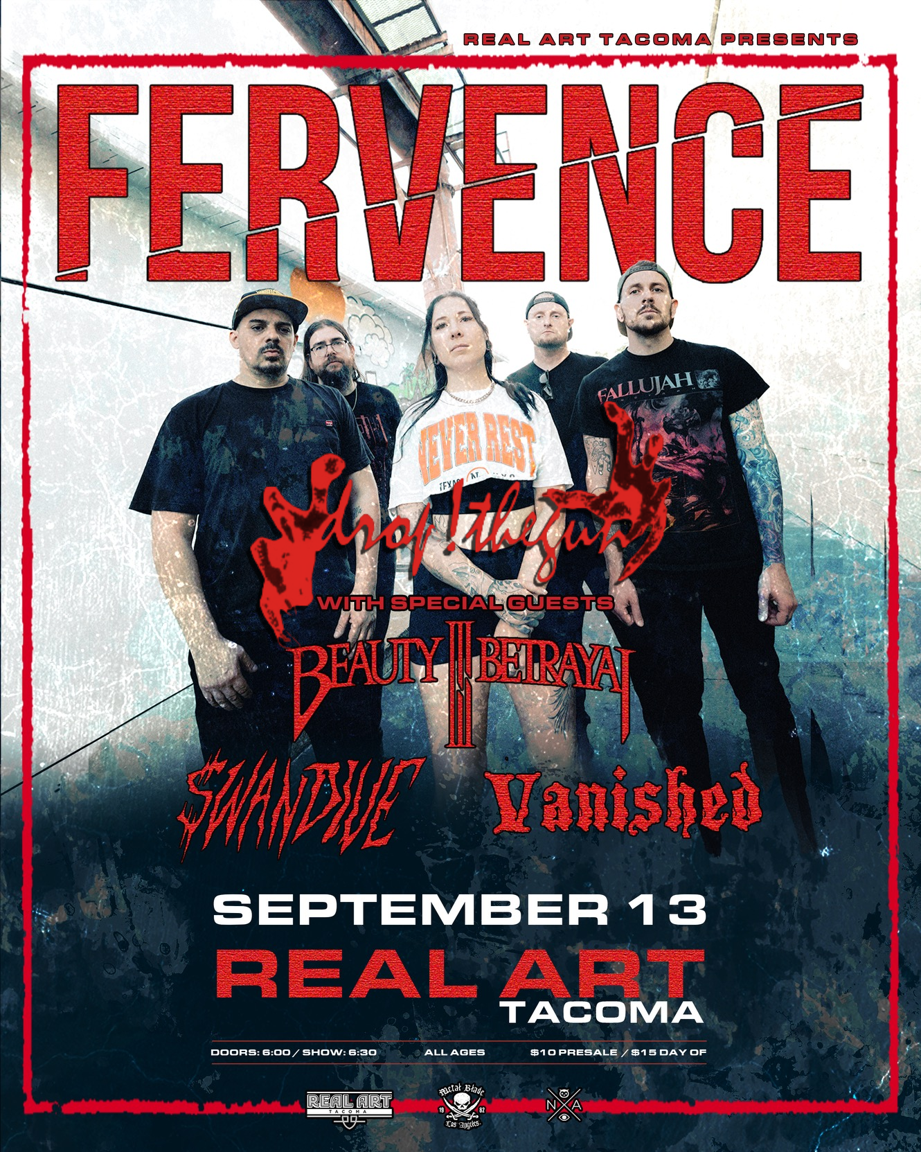Poster: Fervence at Real Art Tacoma, Sep 14, 2026
