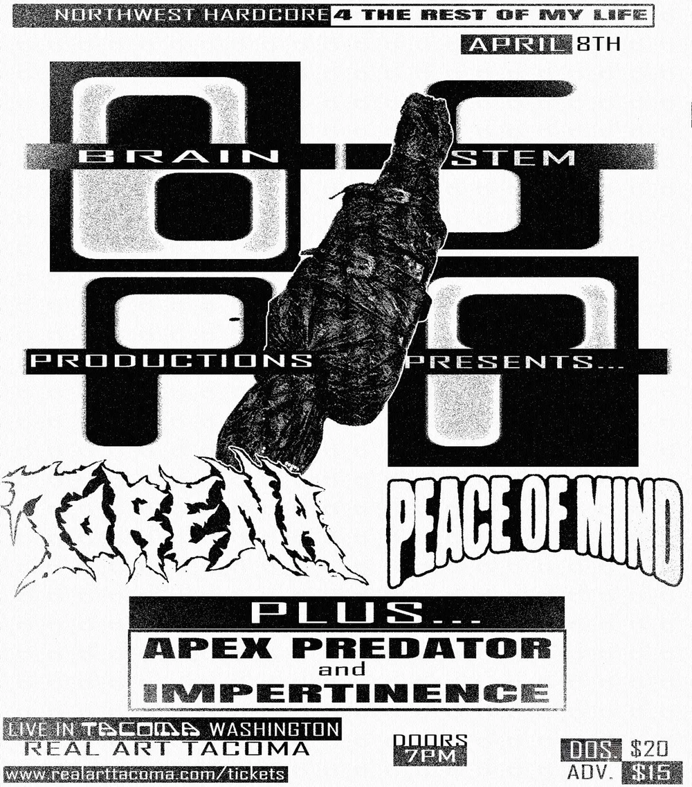 BrainStem Productions Presents: Torena, Peace of Mind, Apex Predator ...