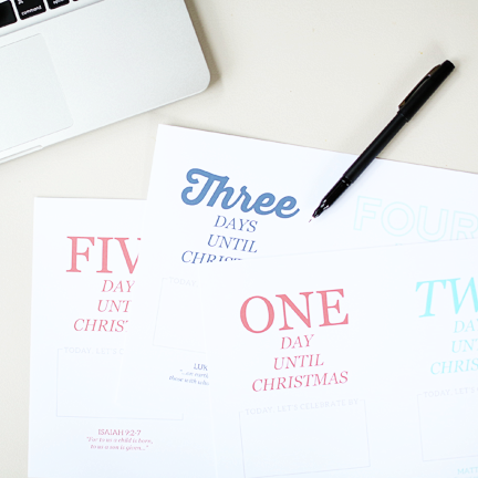 Free Printable Christmas Countdown