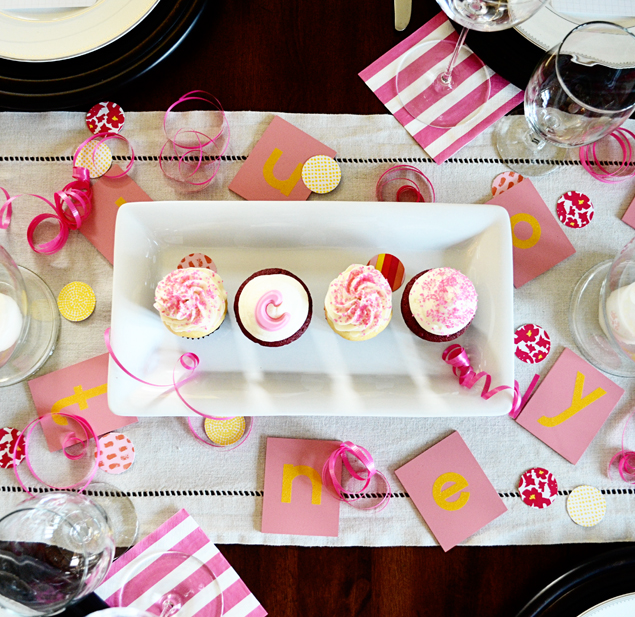 surprise! DIY table decor
