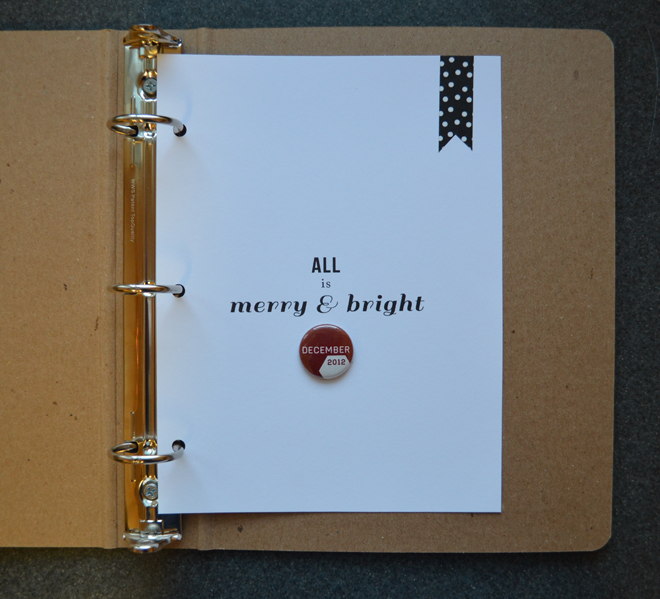 december daily 2012 | title page