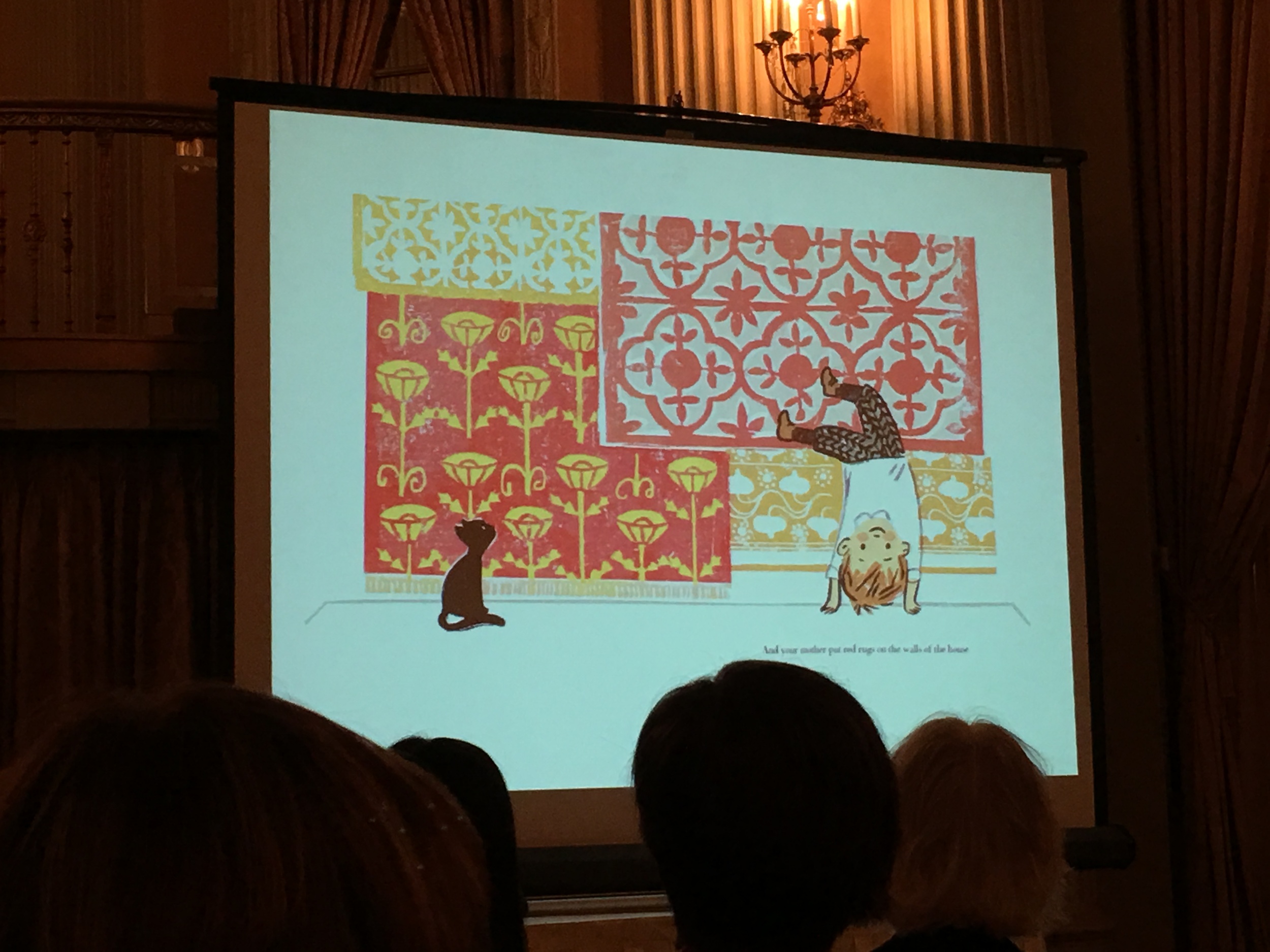 Neal Porter talked in depth about his process of working with authors and illustrators, from first emails all the way to finished books. I was especially excited to hear him talk about one of my favorites, The Iridescence of Birds, and his collaboration with with the author Patricia MacLachlan and illustrator Jill Hadley Hooper .