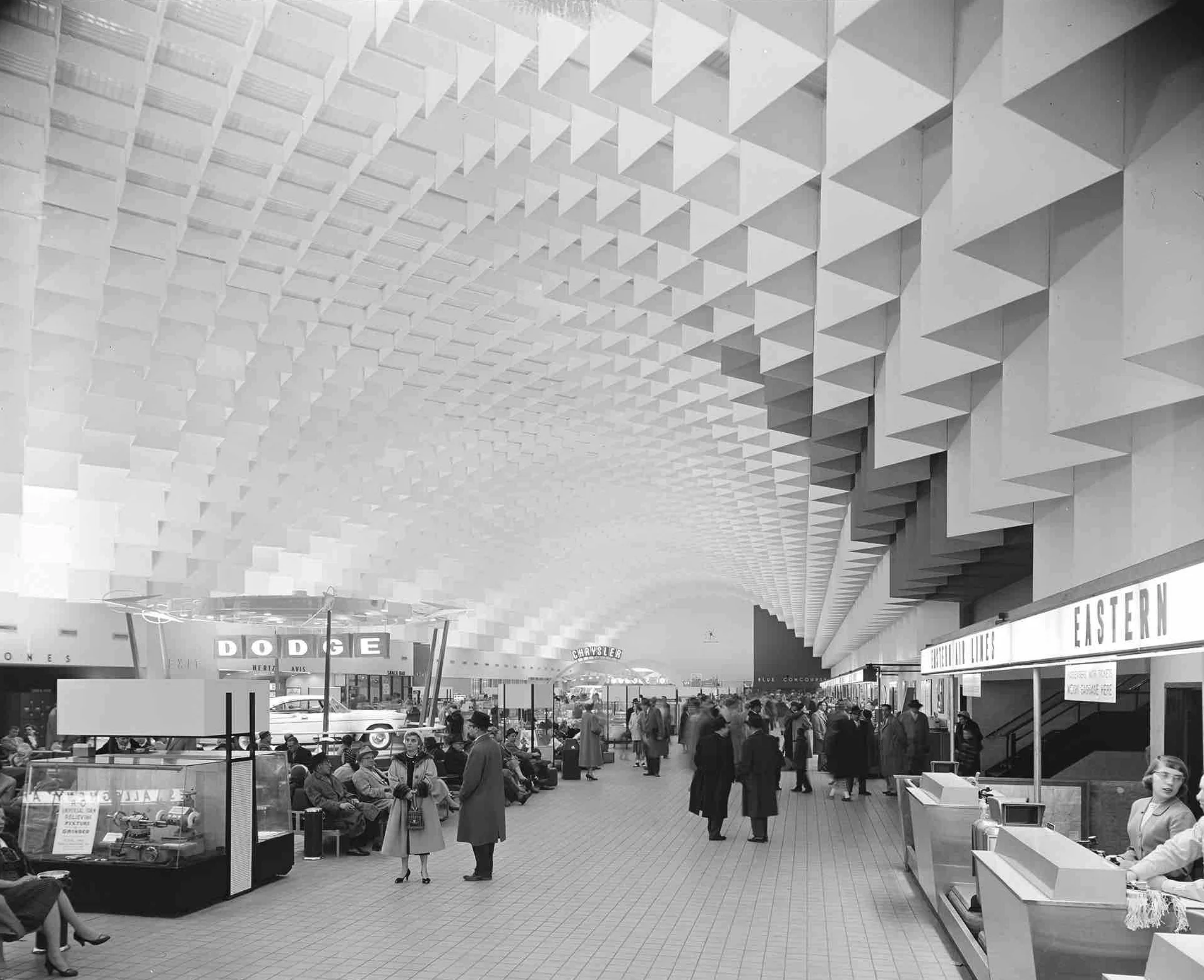 Minoru Yamasaki, Willow Run Airport (Ypsilanti, MI) 1958