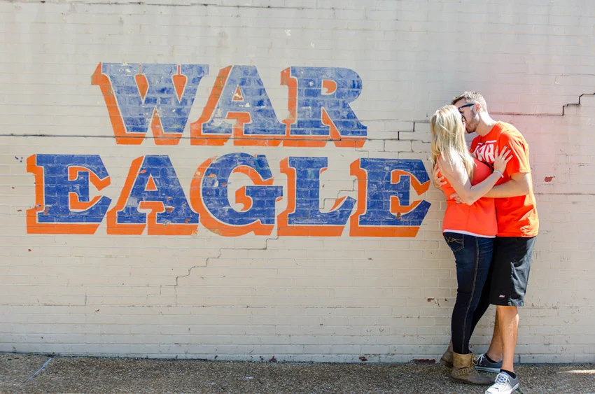 A Sweet Home Alabama Engagement | Auburn University | Toomer's Corner Engagement | Cam + Steph: Engaged | Stevie Dee Photography