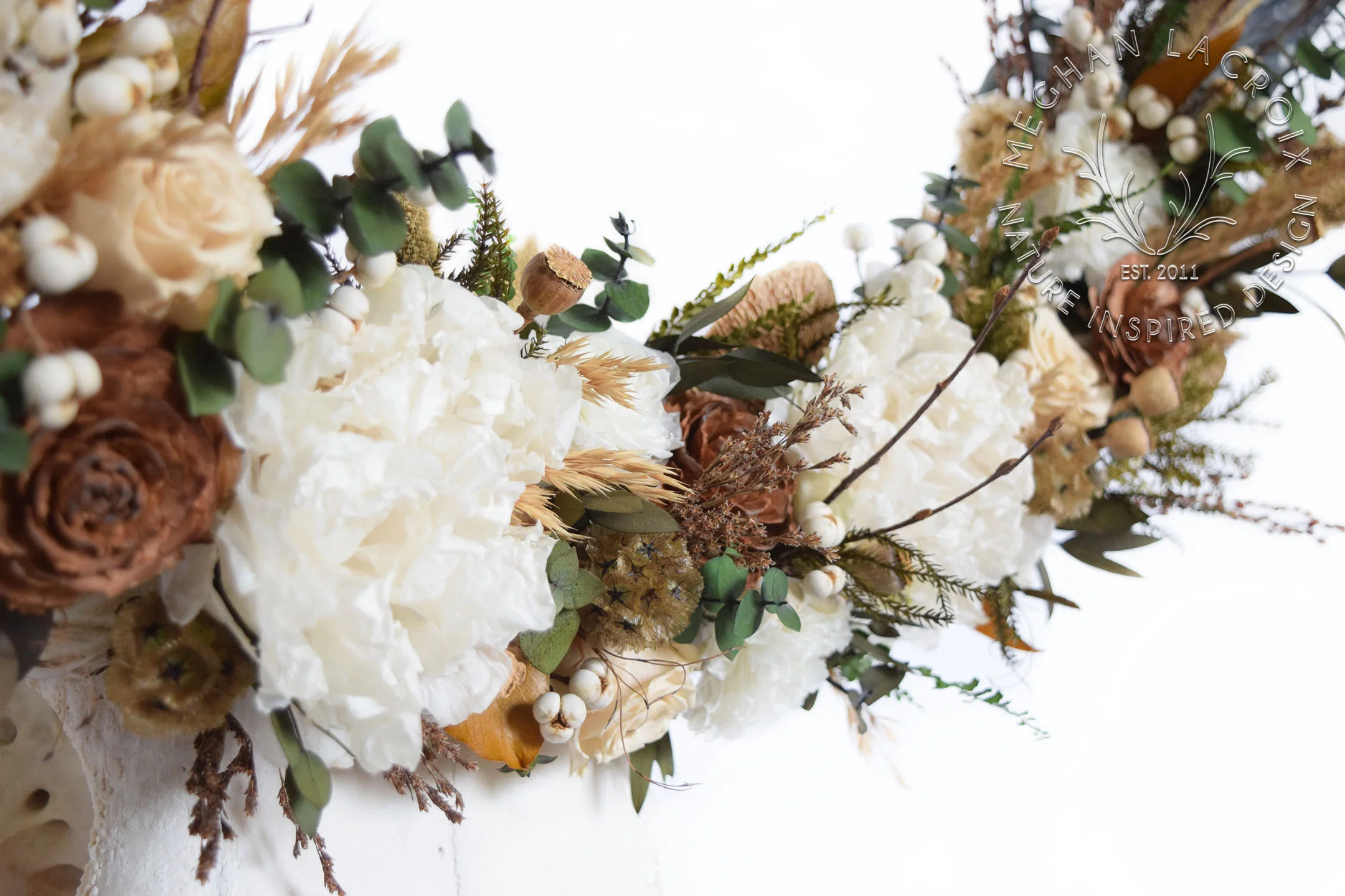 Cow Skull with Flower Crown by Meghan LaCroix