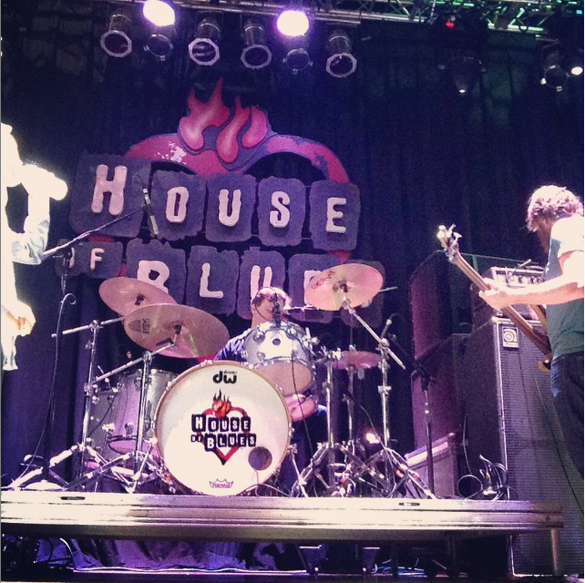 Casual Encounters Live Band Karaoke getting ready to perform at a corporate event at House Of Blues Anaheim.