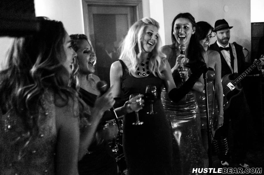Casual Encounters Live Band Karaoke performing at a James Bond themed birthday party in West Hollywood, 1 of 4.
