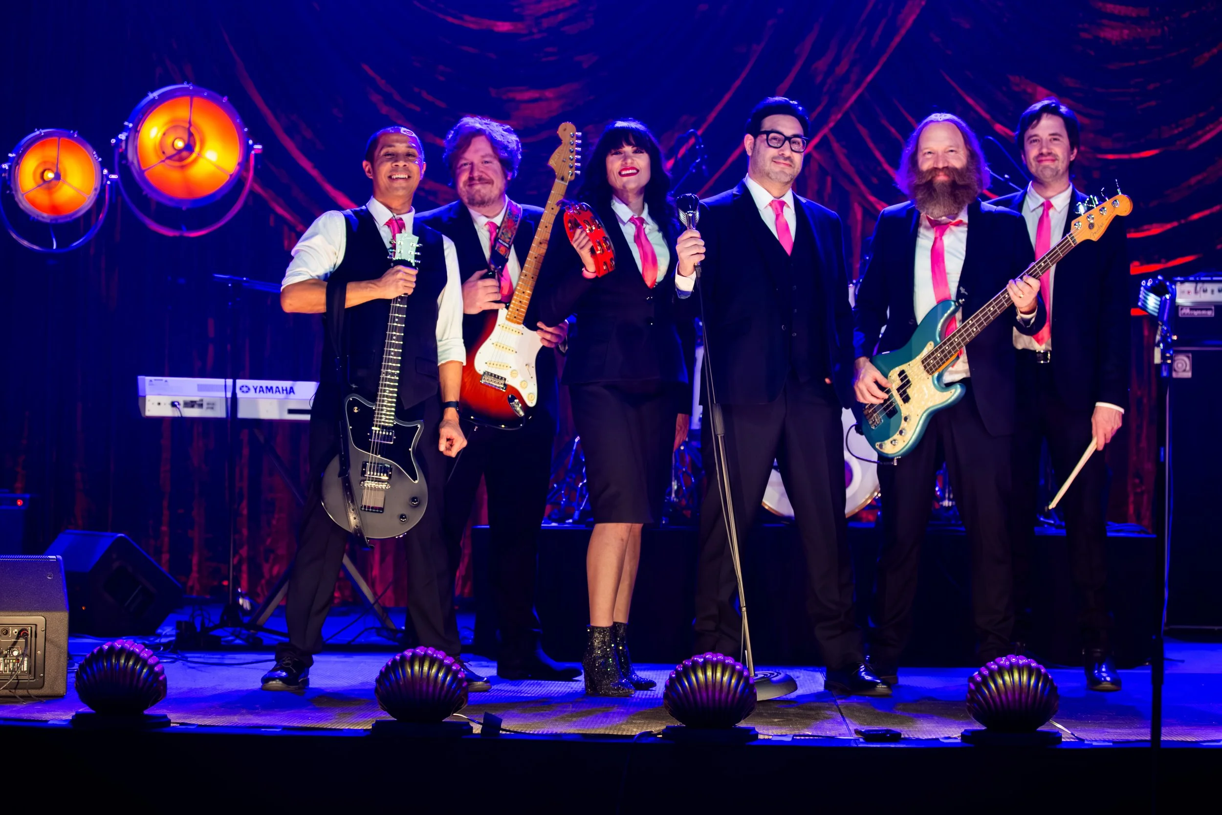  Group shot, onstage at Raleigh Convention Center, Feb 2024 