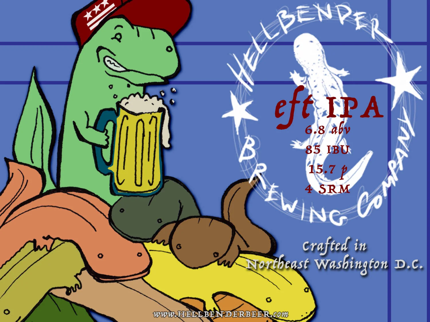 HellBender Beer Label