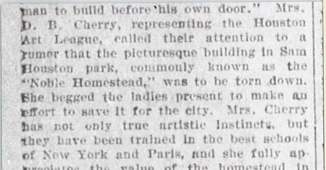 Did you know there was a connection with Emma Richardson Cherry and the Kellum-Noble House?

#theheritagesociety #houston #houstonhistory #haa #emmarichardsoncherry #kellumnoblehouse @houston arts alliance