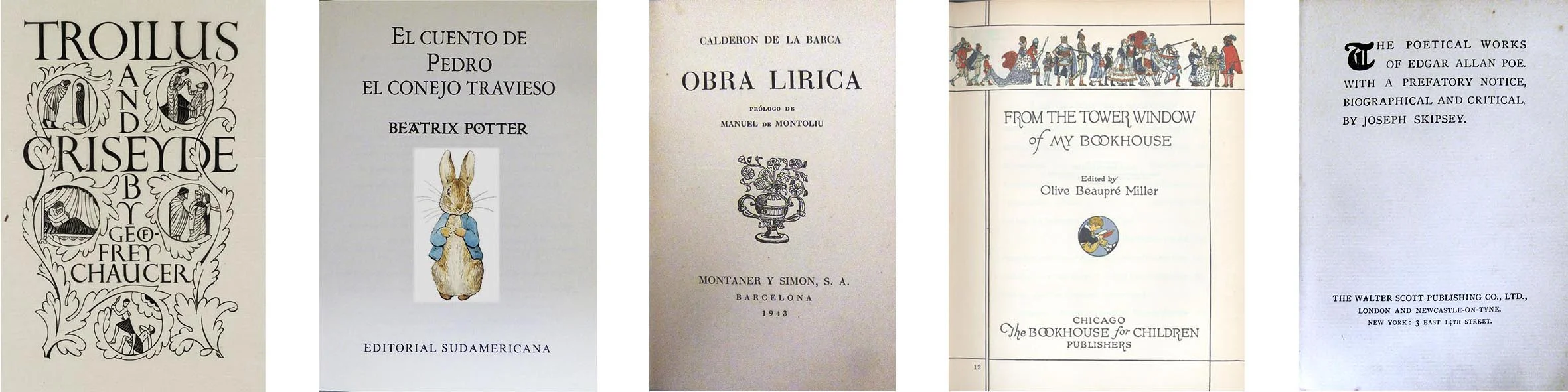 Ejemplos de portadas modernas y contemporáneas de distintos estilos