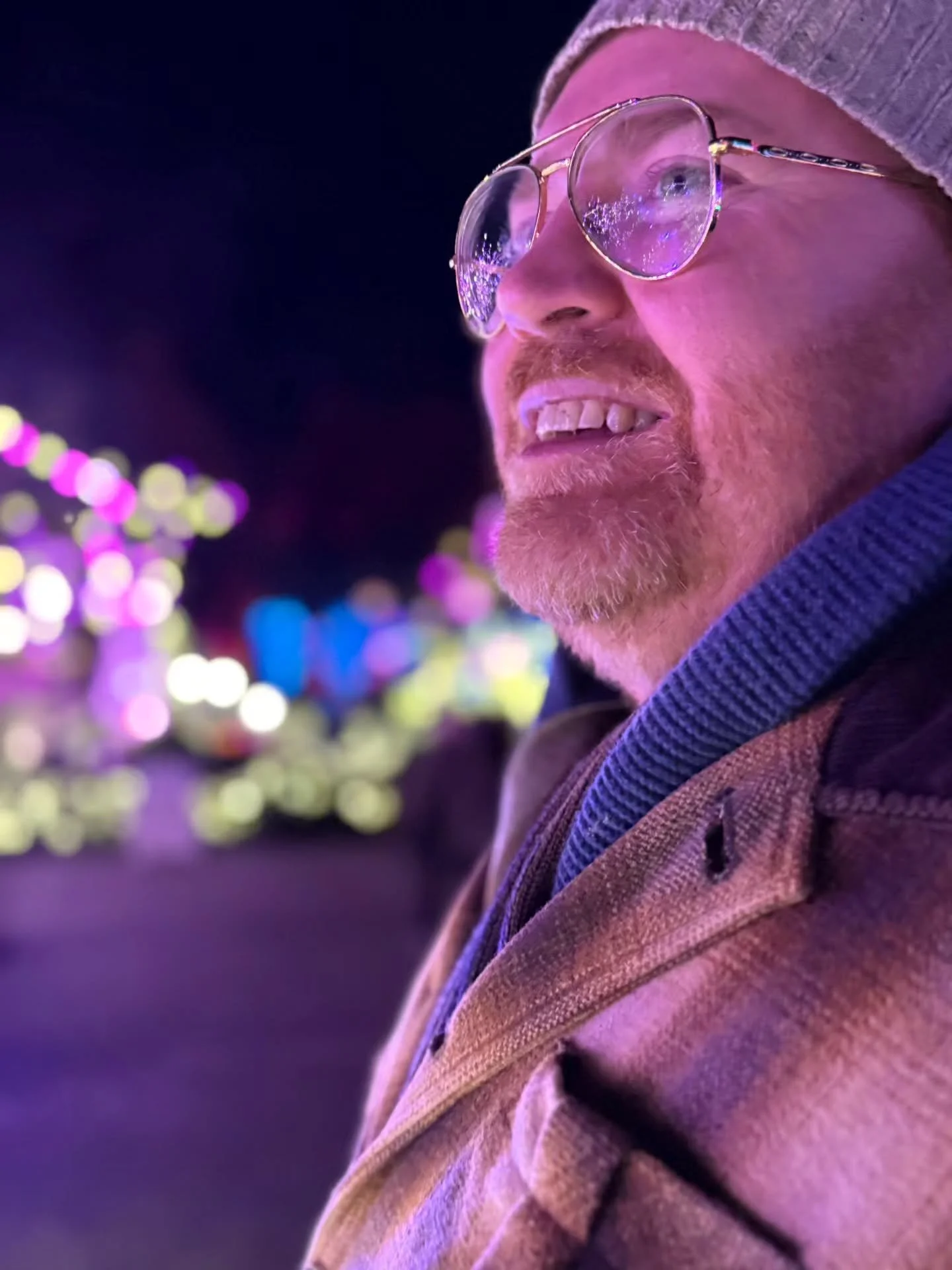 Lit up like a Christmas Tree with Tanner the Stallion.