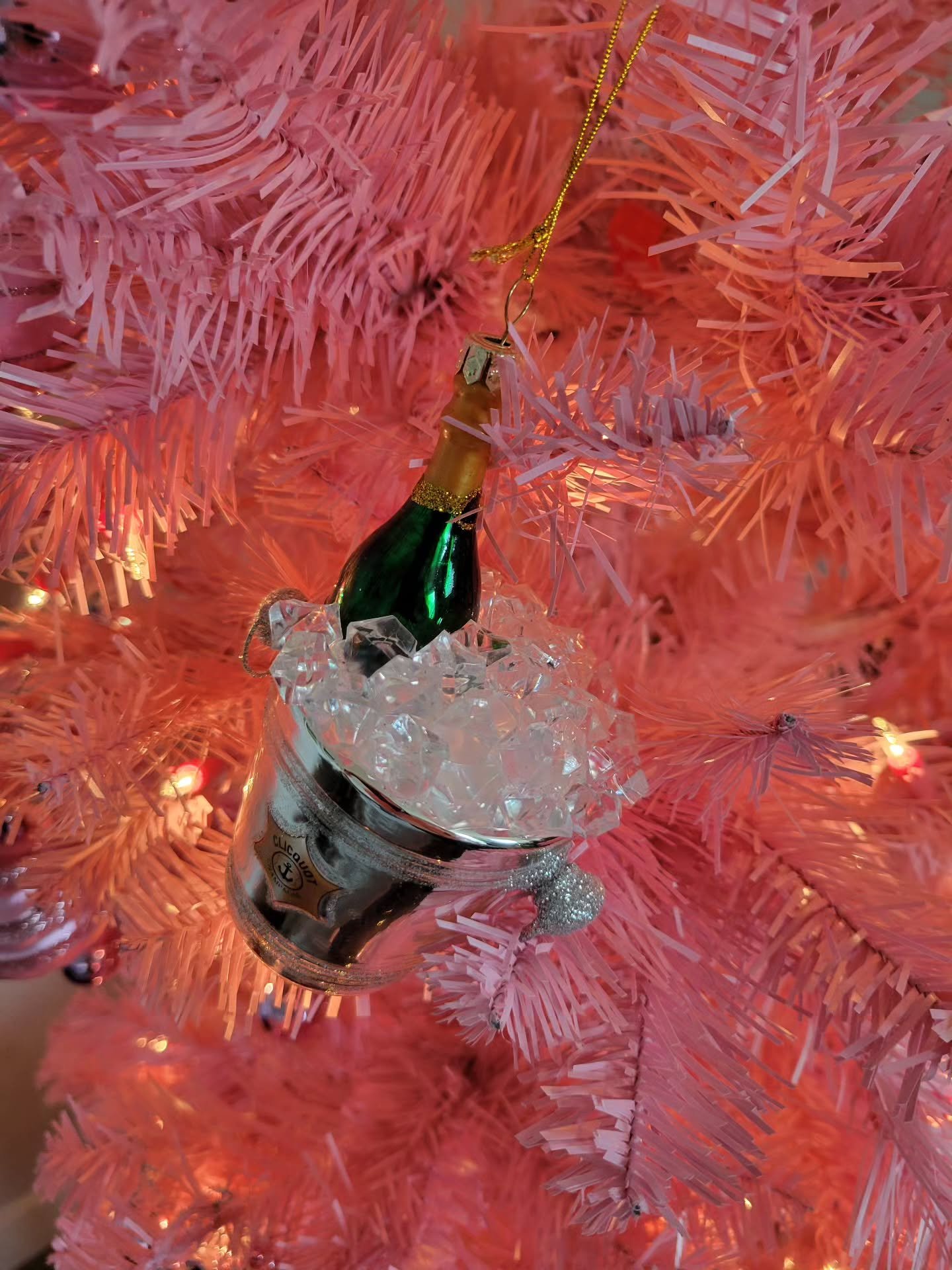 Sparkling ornament.