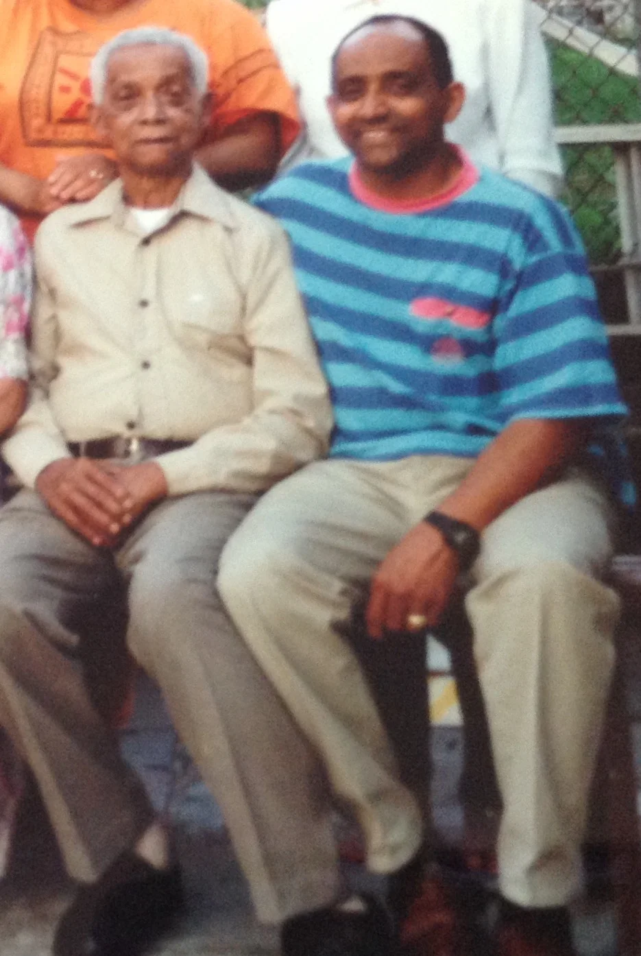 My dad and my grandfather Denzel Hamblin.