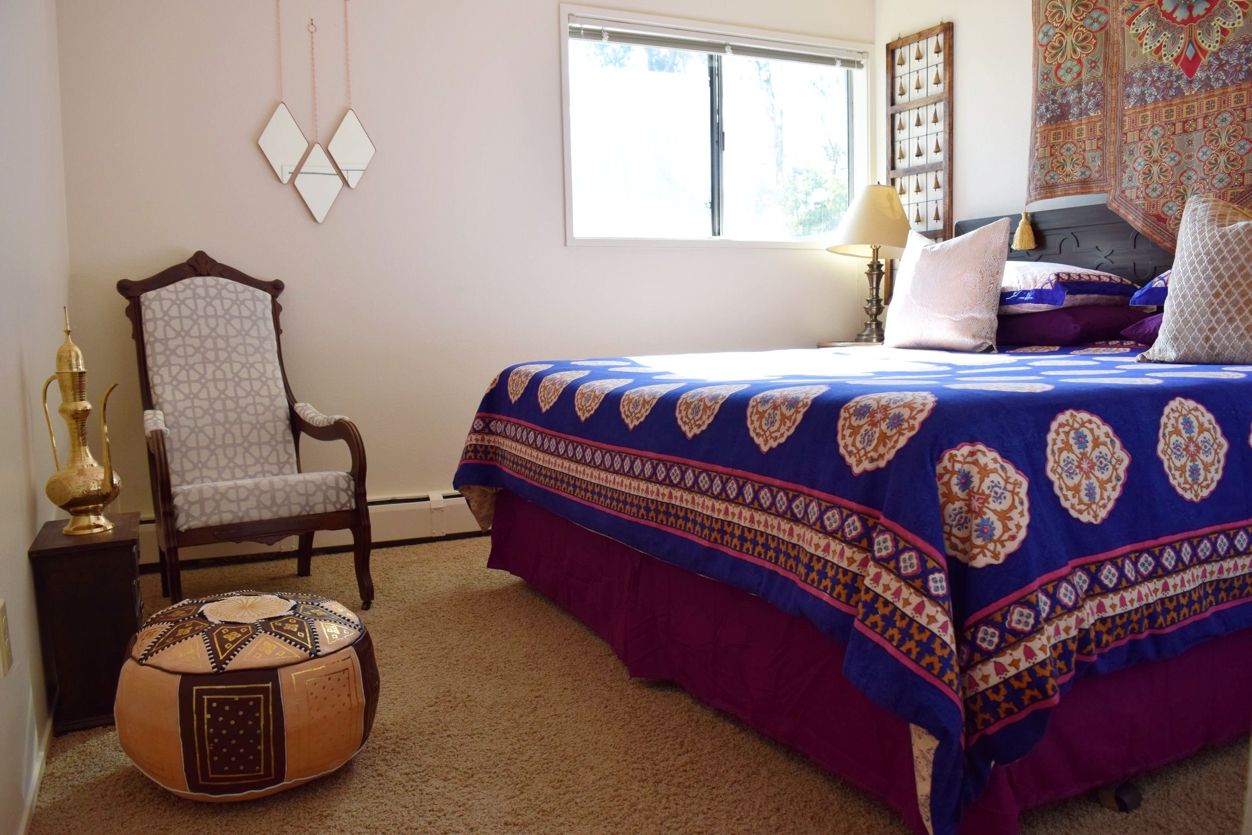 San Francisco Home:  Moroccan Bedroom/Sitting Area