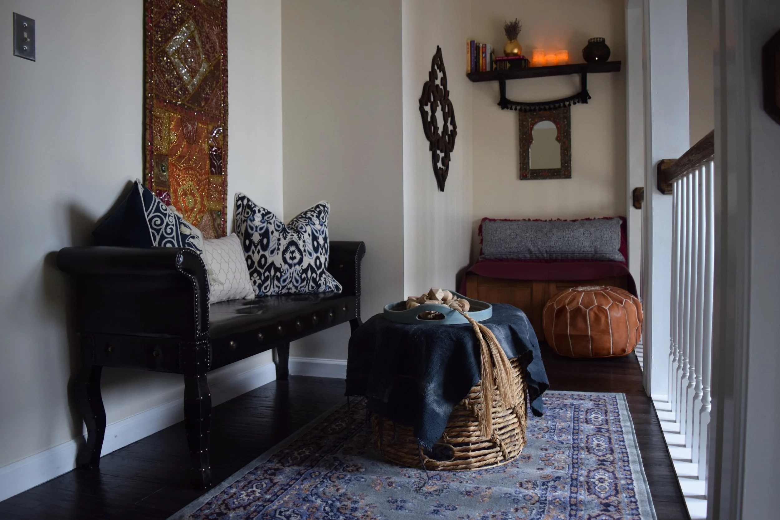 Eclectic Country Cabin, Moroccan Style Nook