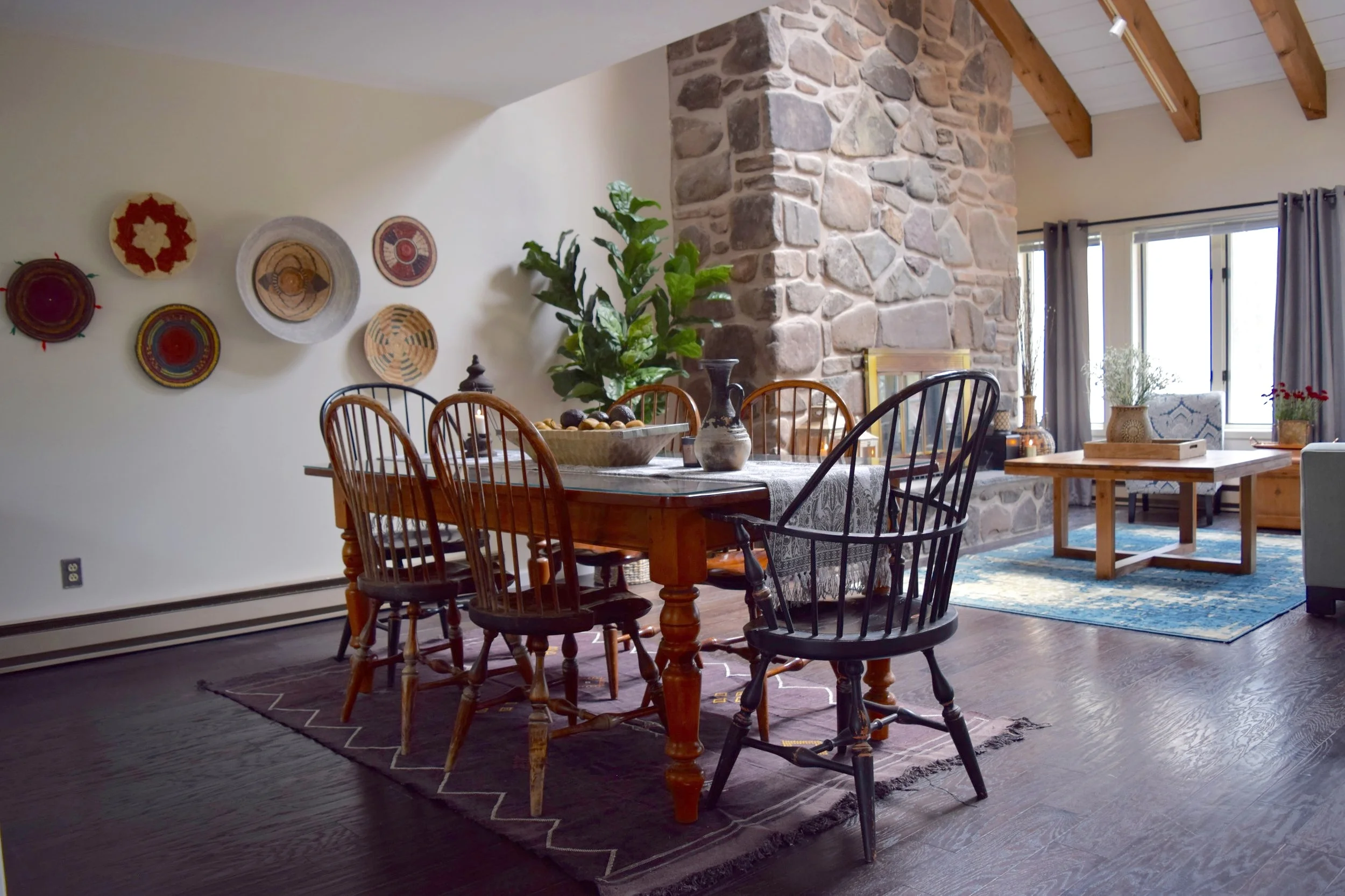 Eclectic Country Cabin, Dining Room