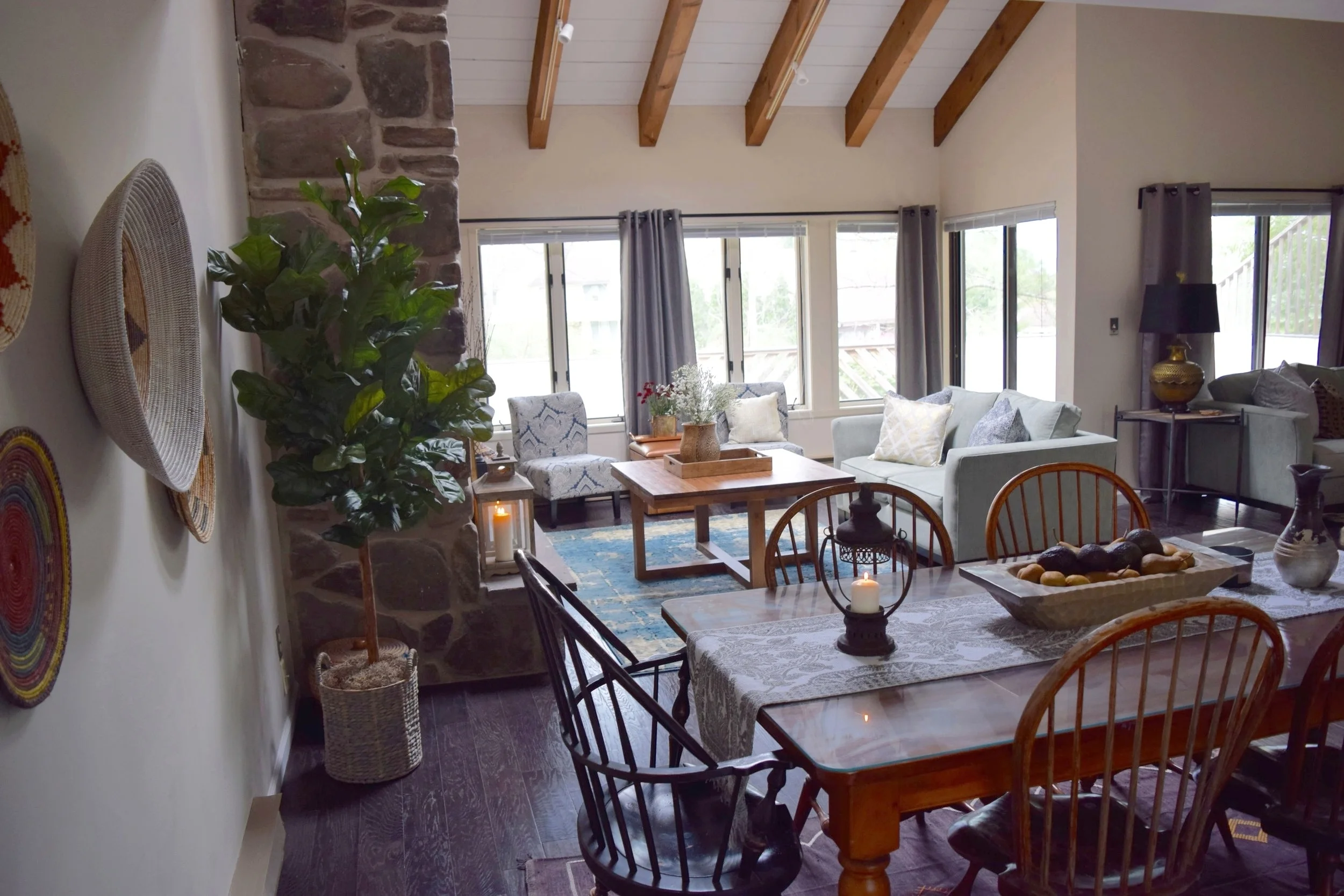 Eclectic Country Cabin, Great-Room