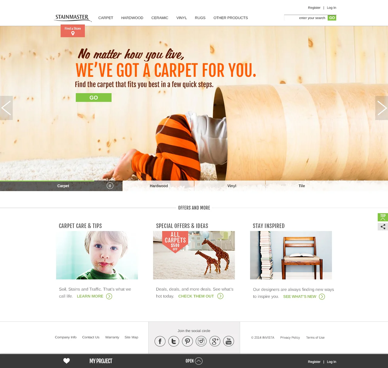                    Product category page: Carpet 