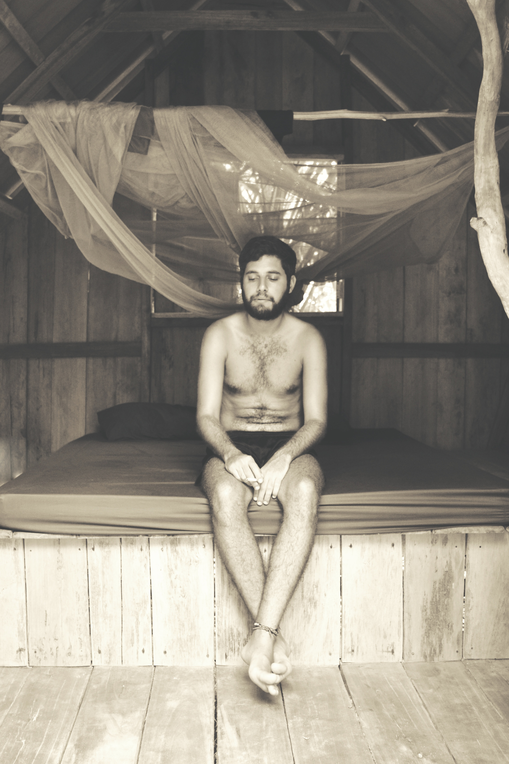 Ido in the bungalow