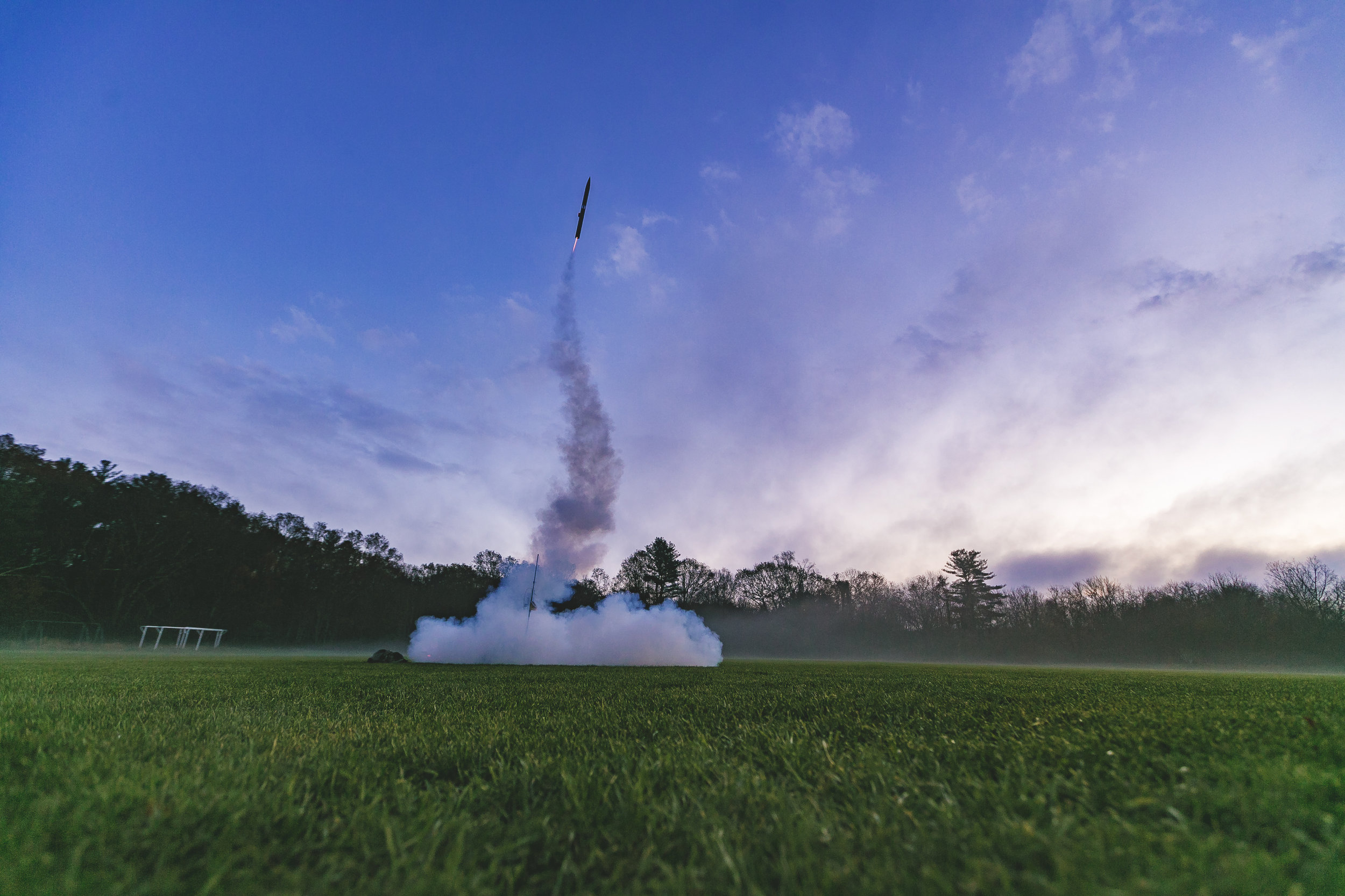 Omega launches at an angle